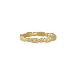 Adel Chefridi - Etched Round and Oval Diamond Band