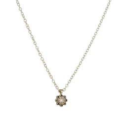 Adel Chefridi - Moonflower Pendant with Sapphire and Diamond
