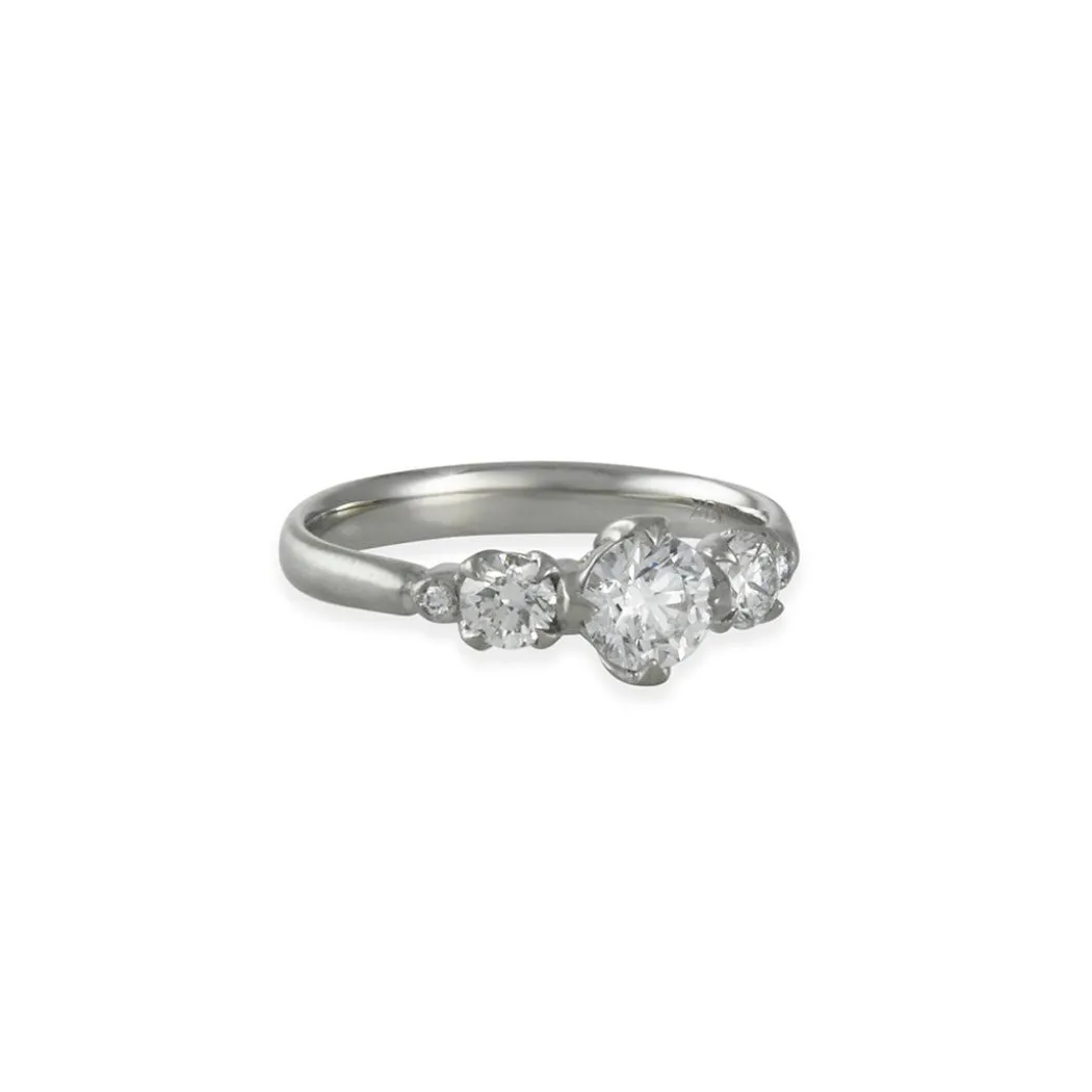 Adel Chefridi - Three Diamond Rosebud Ring