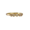 Ananda Khalsa - Three Champagne Diamond Bezel Ring