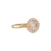 Annie Fensterstock - Rose Cut Diamond in a Halo Setting