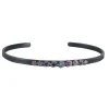 Annie Fensterstock – Thin Rock Cuff in Sapphire Mix
