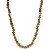 Canyon Leaf - Sunflower Amber Ombrè Necklace