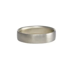 Carla Caruso - White Gold Large Flat Band