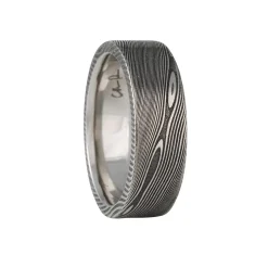 Chris Ploof - 7mm Pathways Damascus Steel Band