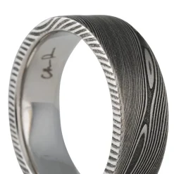 Chris Ploof - 7mm Pathways Damascus Steel Band