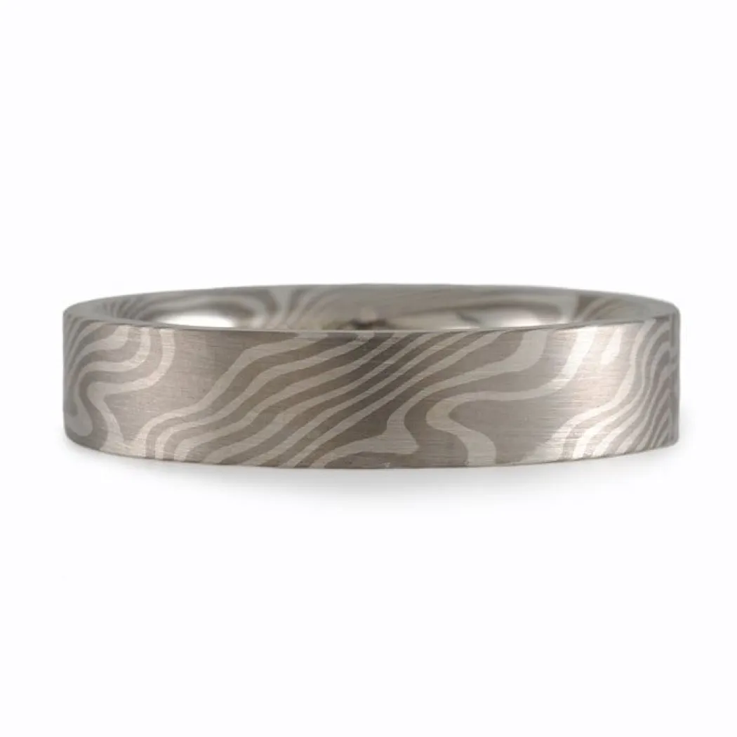 Chris Ploof- Flat Mokume Gane Band