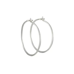 Christine Fail - Small Round Hoops in Sterling Silver