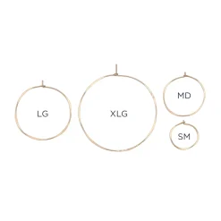 Christine Fail - Small Round Hoops in Sterling Silver