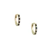 Cp Collections - Blue Sapphire Baguette Huggie Earrings