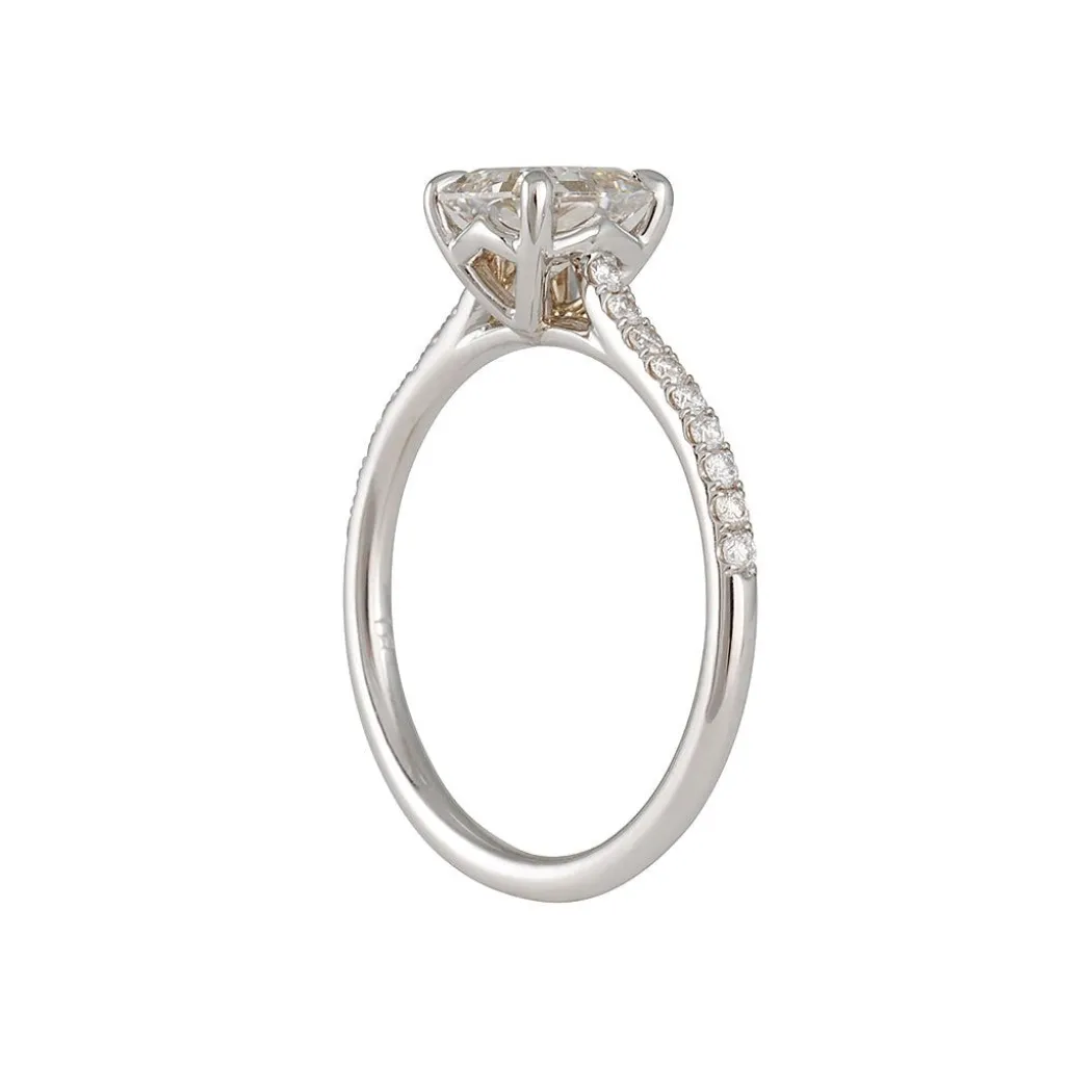 Cp Engagement Collection- Classic Prong Setting with Asscher Cut