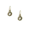 Danielle Welmond - Beaded and Crocheted Cage Drop Earrings With Crystal Quartz