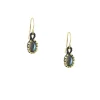 Danielle Welmond - Crocheted Cage Drop Earrings With Labradorite Ovals