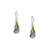 Debbie Fisher - Mystic Quartz with Vermeil Bar Cluster Earrings