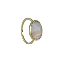 Emily Amey - Oval Rosecut Moonstone Ring