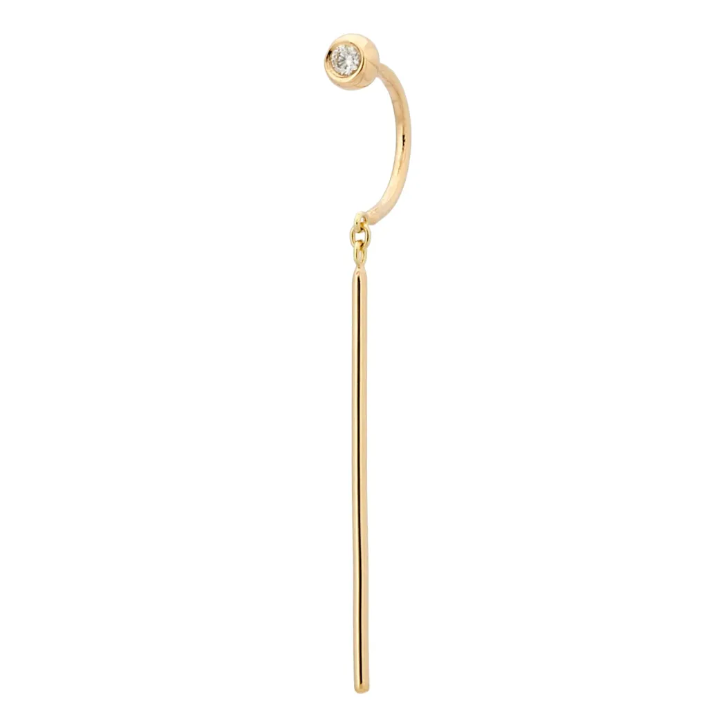 Jack & G – Diamond Chime Pull Through Earring (Single)
