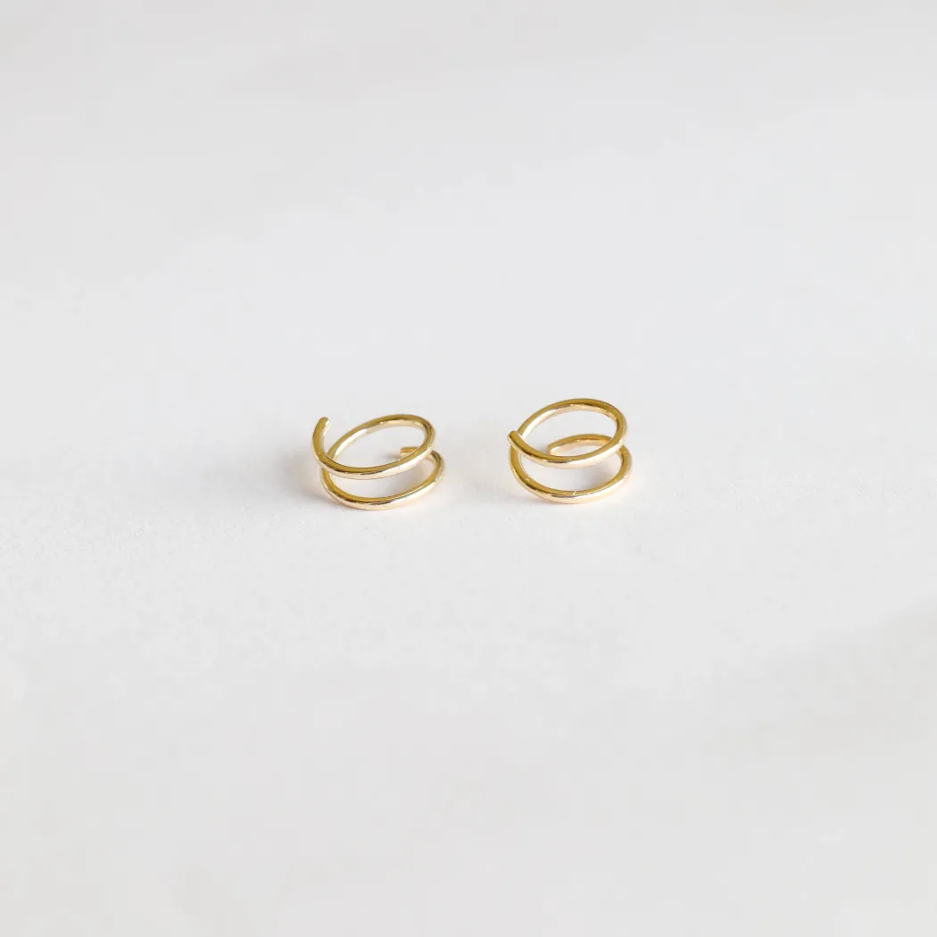 JaxKelly - Minimalist Spiral Earrings