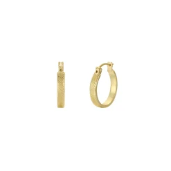 JaxKelly – Textured Diagonal Stripe Hoops