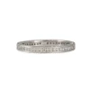 Jolie - Channel Set Diamond Eternity Band with Milgrain in 18K White Gold