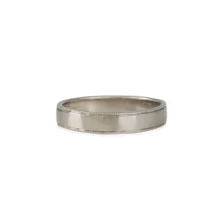 Larry Pauling - Hand Hammered Men's Band with Milligrain Edge