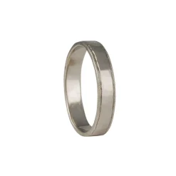Larry Pauling - Hand Hammered Men's Band with Milligrain Edge