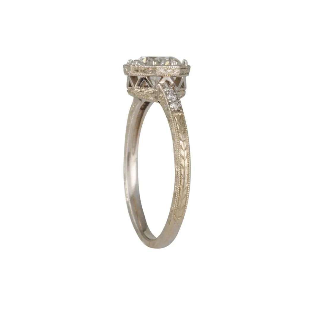 Lori Mclean - Engraved Octagon Solitaire