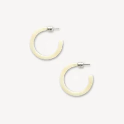 Machete - Mini Hoops in Alabaster