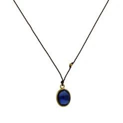 Margaret Solow – Oval Rose Cut Kyanite Necklace