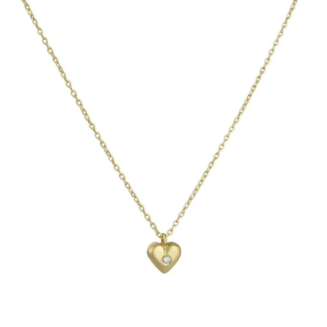 Marian Maurer - Micro Heart with Diamond Pendant