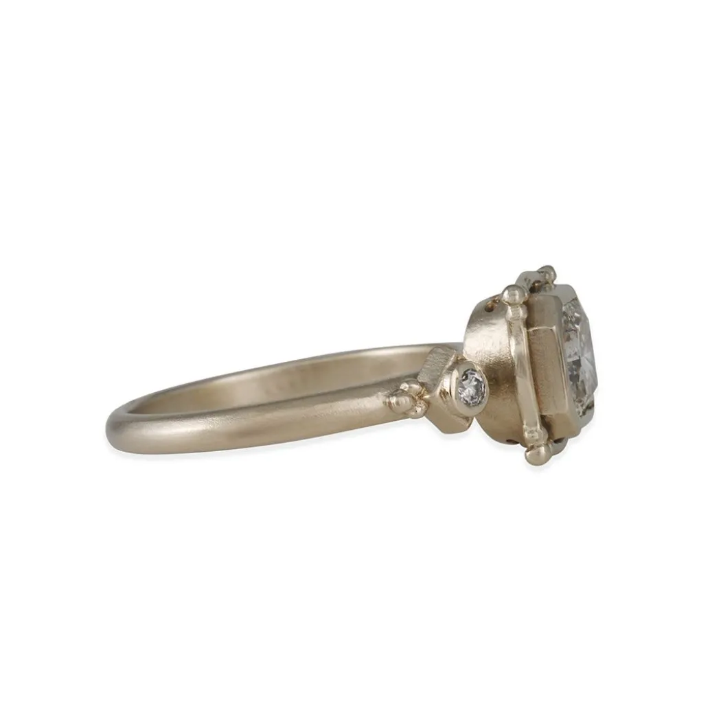 Megan Thorne - Picture Frame Ring with Radiant Cut Diamond