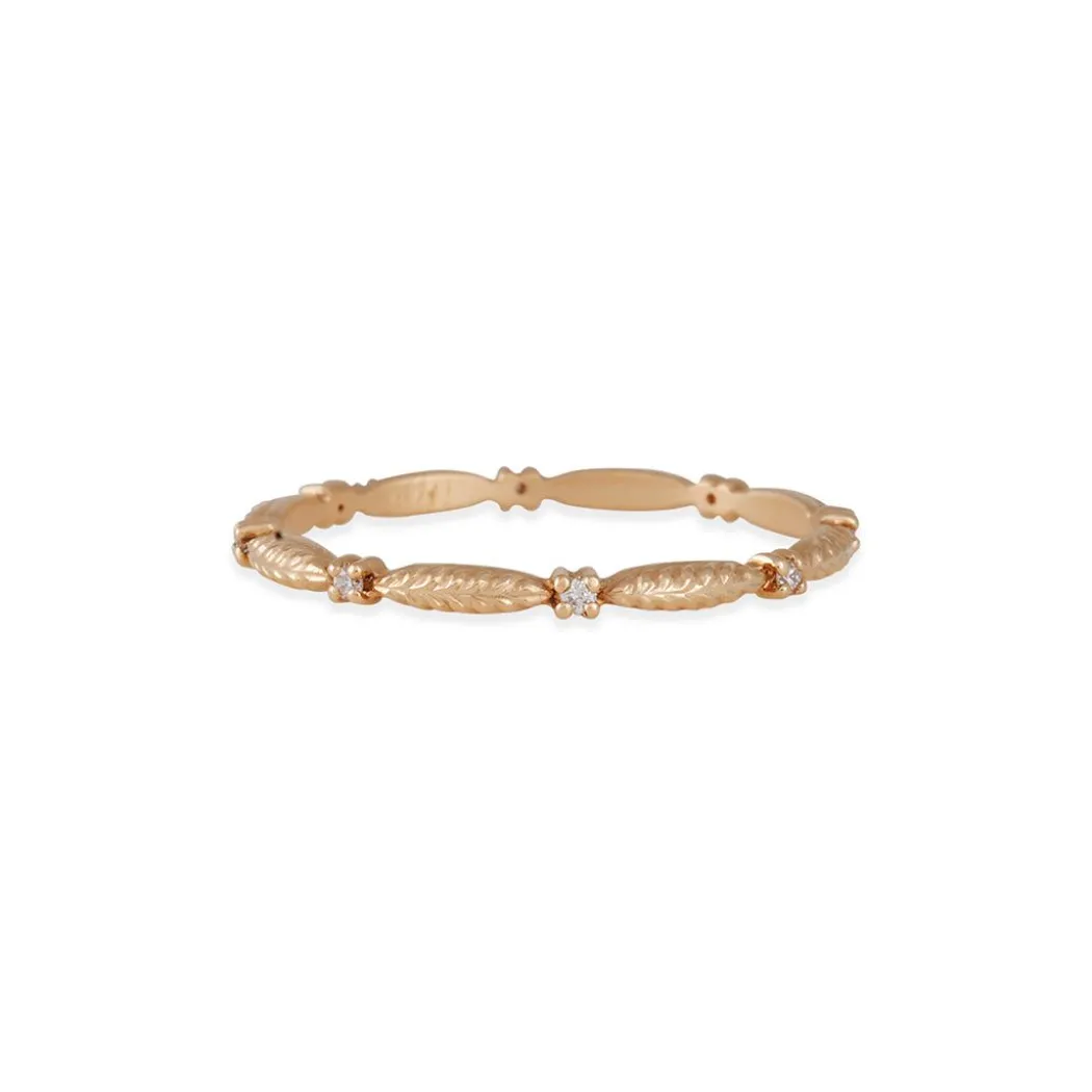 Megan Thorne- Slender Evergreen Diamond Eternity Band