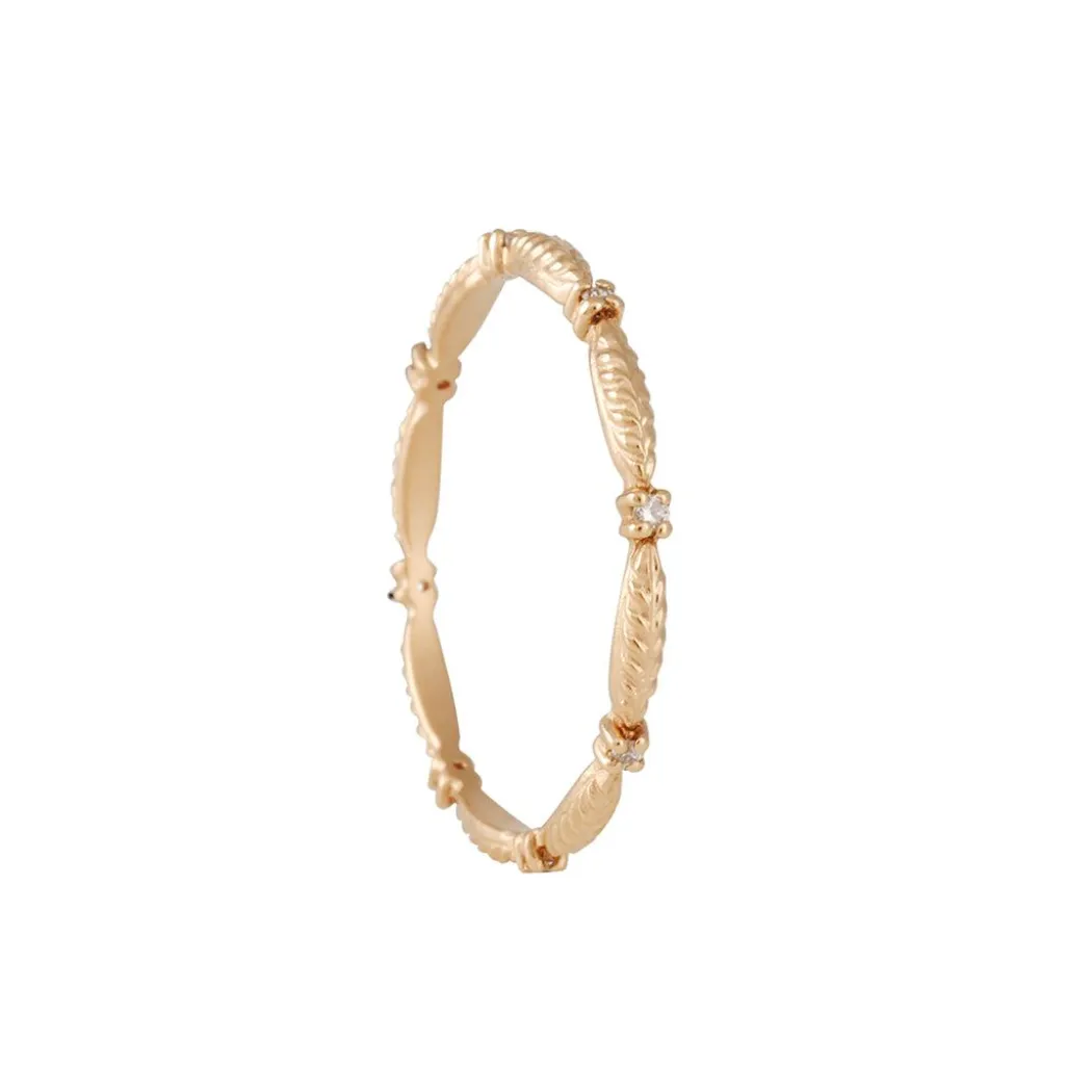 Megan Thorne- Slender Evergreen Diamond Eternity Band