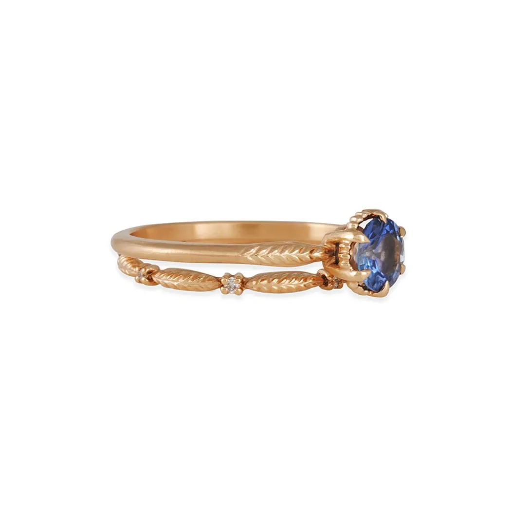 Megan Thorne- Slender Evergreen Diamond Eternity Band