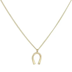 Melissa Joy Manning - Horseshoe with Diamond Necklace