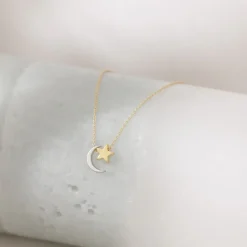 Moon and Stars Necklace