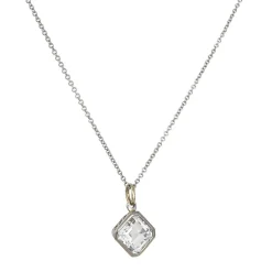Ray Griffiths- Emerald Cut Pendant with Topaz