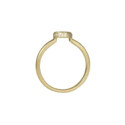 Rebecca Overmann - Hidden Halo Brilliant Rosecut Diamond Ring