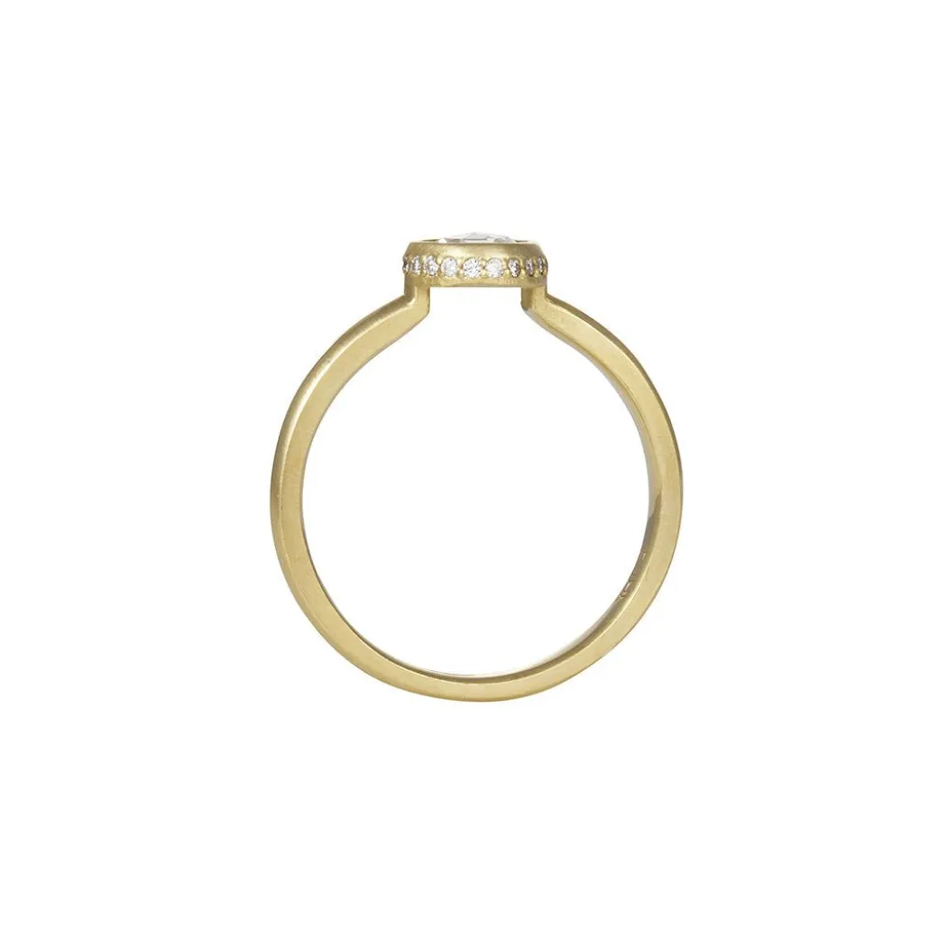 Rebecca Overmann - Hidden Halo Brilliant Rosecut Diamond Ring