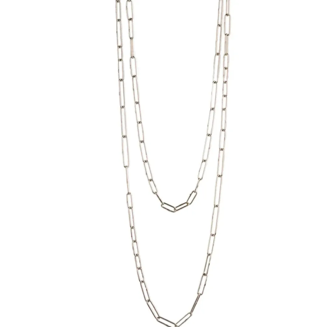 Sarah McGuire – Long Randoms Necklace - Sterling Silver