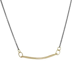 Sarah McGuire – Mixed Metal Diamond Pavé Swing Necklace