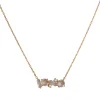 Suzanne Kalan - Mixed Bar Necklace in 14K Rose Gold