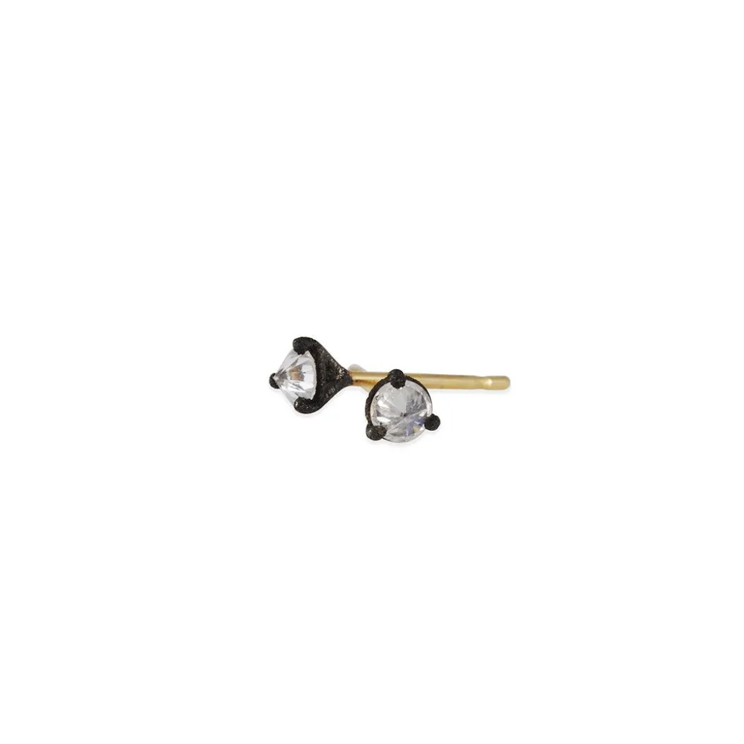 TAP by Todd Pownell - .33 Carat Diamond Studs with Darkened Prong