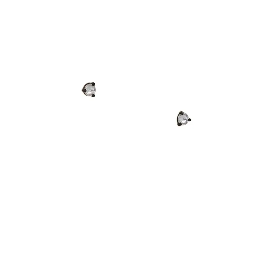 TAP by Todd Pownell - .33 Carat Diamond Studs with Darkened Prong