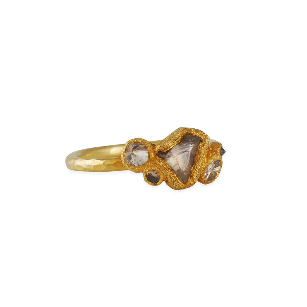 TAP by Todd Pownell - One of a Kind Raw Diamond Cluster Ring