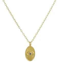Tashi - Evil Eye with Tanzanite Necklace