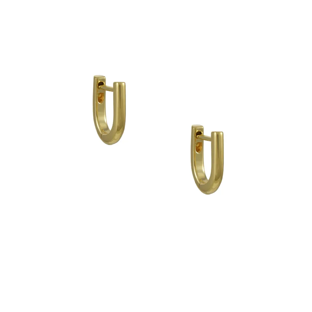 Tashi - "U" Huggies in Vermeil