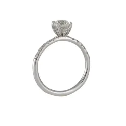 Varna - .70ct Diamond Crown Solitaire in 18k white gold