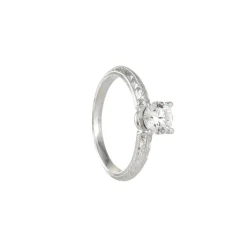 Varna - Knife Edge .63ct Diamond Ring in 18k white gold
