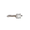 Yasuko Azuma - Organic Four Prong .75ct Diamond Ring in 18k Palladium