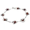 Zuzko Jewelry - Horseshoe Bracelet with Garnet